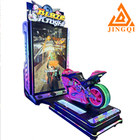 Simulateur de course de moto, jeu d'arcade moto, machine de course à monnayeur, jeu de course de moto dynamique, simulateur de course d'arcade