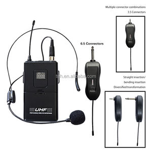 TNH-Micrófono de solapa inalámbrico, auricular universal de enseñanza UHF, micrófono de pecho dinámico, riñonera - Product Image 6