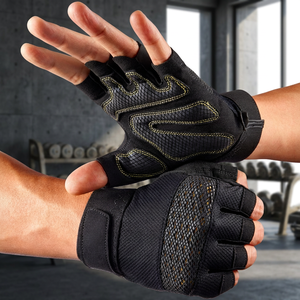 Unisex <b>Half</b> Finger Microfiber Gym Gloves Breathable Waterproof Anti <b>Slip</b> Workout Fitness Training Cycling OEM ODM Wholesale - Product Image 2
