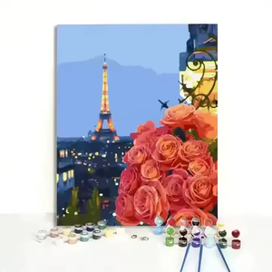 Kits de Bricolage en Gros 40*50 cm <span class=keywords><strong>Peinture</strong></span> par Numéros Dessin Original Multicolore pour Décoration Intérieure - Product Image 3