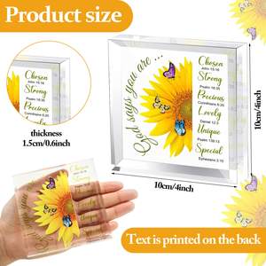 Manufacturer Custom Transparent Acrylic Christian Inspirational Gifts for Women Gifts - Product Image 3