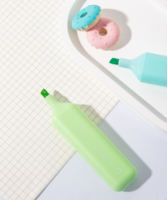 Ensemble de surligneurs fluorescents à pointe oblique 6 couleurs vives pour le bureau et l'école – Vente en gros