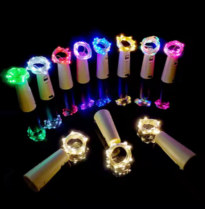 Kolpop10 Mini Fairy <strong>Indoor</strong> Party Decor Plastic LED Lights 18 Packs <strong>Battery</strong> Operated Vintage Style Dimmable Wine Bottle <strong>Lighting</strong> - Product Image 3