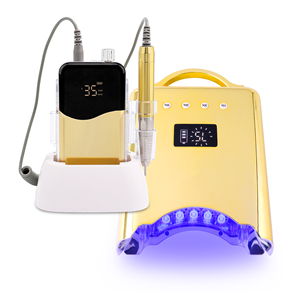 2025 Giáng Sinh Món Quà Misbeauty Thiết Kế Mới Pro Chữa Bệnh Gradient Màu Có Thể Sạc Lại Không Dây Lớn Kép 78W LED UV Nail Đèn Xách Tay - Product Image 2