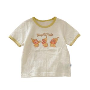 Cute Cartoon Short Sleeve T-Shirt For Girls Star Print Cotton Summer Clothes Kids Top - Product Image 5