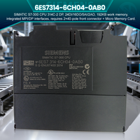 SIEMENS nuevo controlador de programación PLC Original SIMATIC 2017 CPU 314-2 PN/DP Compact CPU 6ES7314-6CH04-0AB0
