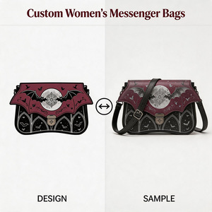 Sac Messager Personnalisé pour Femme, Motif Chat de Dessin Animé, en Cuir PU, Sac à Bandoulière avec Rabat, Portable pour Usage Quotidien - Product Image 3