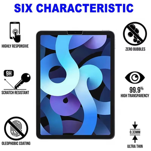 ฟิล์มกระจกนิรภัยแบบ 2.5D 9H หนา 0.33 มม. สำหรับแท็บเล็ต <span class=keywords><strong>Samsung</strong></span> Galaxy Tab S7 Plus, <span class=keywords><strong>FE</strong></span>, A7 Lite, S6 Lite, S5e, P61, Note 8, N5100 - Product Image 4