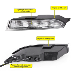 Luz Diurna DRL Blanca con Señal Amarilla para VW Volkswagen Scirocco R Line 2010 2011 <span class=keywords><strong>2012</strong></span> 2013 2014 - Product Image 5
