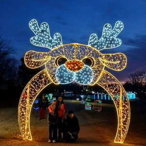 Modern Christmas Archway Motif <b>Light</b> LED Outdoor Decoration For City Lighting Project - Product Image 1