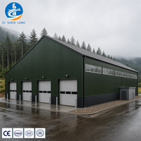 Bâtiment préfabriqué en structure acier, plateforme en acier, conception à grande portée avec capacité de charge élevée, faible coût d'entretien