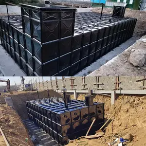High Strength Galvanized Steel Buried College University BDF Combined Sectional Water Tank