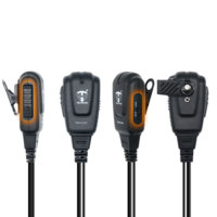 Câble spiralé TechSide TSAU-MV 2 broches pour micro-casque Midland compatible VOX G7 Pro/G8/G9 Fabriqué en Chine