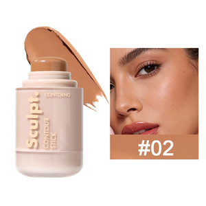 Barra de Contorno en Crema de 8 Tonos, Barra de <span class=keywords><strong>Bronceador</strong></span> para Sombrear el Rostro, Barra de Contorno Cremosa de Larga Duración, Mezclable e Impermeable - Product Image 2