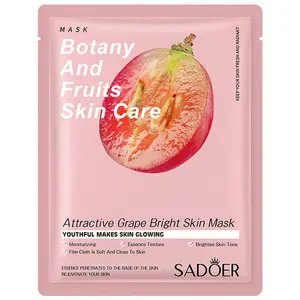Manufacturer Custom Orange VC Aloe Soft Skin Deep Moisturizing Sodium Hyaluronic Acid Whitening Face Beauty Facial Mask Sheets
