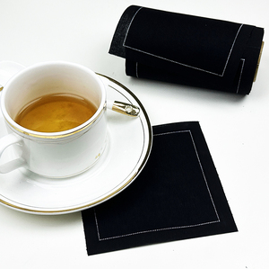 Serviettes de <span class=keywords><strong>table</strong></span> à cocktail couleur coton blanc personnalisé pour fête mariage <span class=keywords><strong>serviette</strong></span> de <span class=keywords><strong>table</strong></span> en tissu de coton torchon jetable - Product Image 2