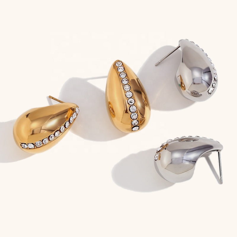 Dingran Exaggerated Earrings 18K Pvd Gold
