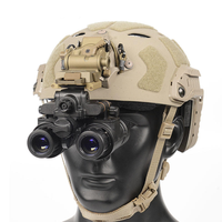 Dispositif de vision nocturne binoculaire à double tube monté sur la tête, kit de boîtier PVS31 pour la chasse, lentilles étanches IP68, gain réglable 1x