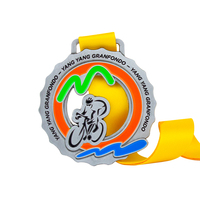 Surewin Fabrication Route Cyclisme Montagnes Vélo Sports Finisseur Médaille avec Ruban