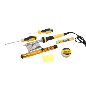 Kit de <span class=keywords><strong>fer</strong></span> à <span class=keywords><strong>souder</strong></span> professionnel 8 en 1, <span class=keywords><strong>30W</strong></span> 40W <span class=keywords><strong>60W</strong></span>, <span class=keywords><strong>fer</strong></span> à <span class=keywords><strong>souder</strong></span> électrique à chauffage rapide pour la réparation électronique - Product Image 5