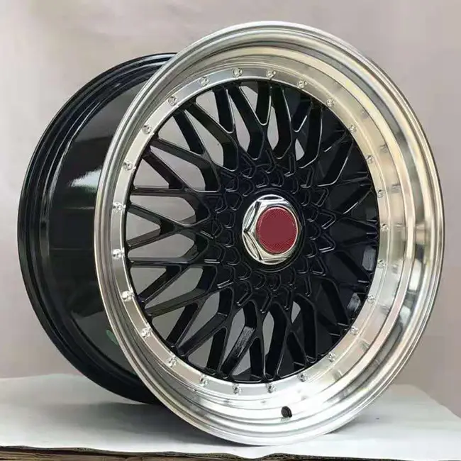Black bright edge design jwl certified 18*8.5 inch 10 hole passenger car wheels rims deep dish