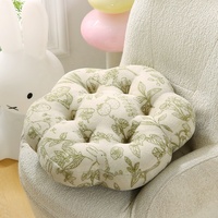 2025 Großhandel Neue Produkte Weiche bequeme Polyester Blumen form Cartoon Lenden kissen Gewebtes Sitzkissen für den Heimgebrauch Futon