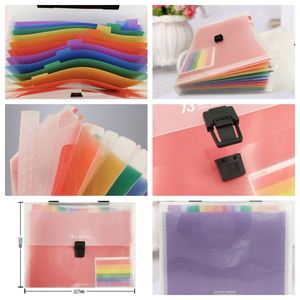 New Design Portable Pp Material Accordion Organizer School Office Supplies A4 <b>Expanding</b> <b>File</b> <b>Folder</b> With Handle - Product Image 2