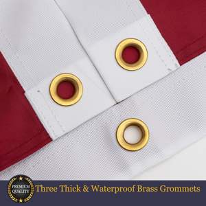 Наружная овсянка с американским флагом 3x6 футов, сверхпрочный нейлон с вышитыми звездами, всепогодный баннер для нас на 4 день памяти - Product Image 4