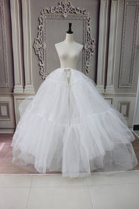 P3100 Jupon en maille élastique beige <span class=keywords><strong>sans</strong></span> <span class=keywords><strong>cerceau</strong></span> Jupon pour <span class=keywords><strong>robe</strong></span> <span class=keywords><strong>de</strong></span> <span class=keywords><strong>mariée</strong></span> - Product Image 3