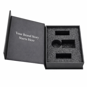 Caja de Embalaje de Perfume de Lujo, Caja Rígida Personalizada, Acabado Mate, Bandeja de Plástico Insertable, Venta al por Mayor - Product Image 1