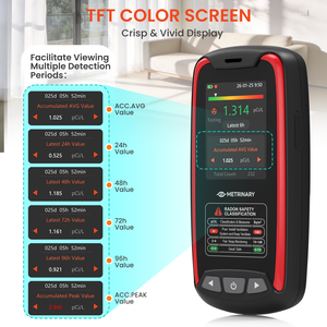 Détecteur <span class=keywords><strong>de</strong></span> <span class=keywords><strong>radon</strong></span> portable, moniteur <span class=keywords><strong>de</strong></span> qualité <span class=keywords><strong>de</strong></span> l'air pour la <span class=keywords><strong>mesure</strong></span> <span class=keywords><strong>du</strong></span> Bq/m3 et <span class=keywords><strong>du</strong></span> PCi/L, résultats rapides en 6 heures, testeur <span class=keywords><strong>de</strong></span> <span class=keywords><strong>gaz</strong></span> <span class=keywords><strong>radon</strong></span> pour la sécurité domestique - Product Image 6