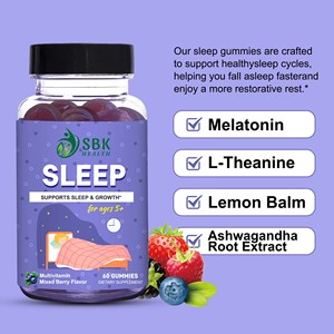 Gomitas para Dormir al por Mayor con Ashwagandha y L-Teanina, Mejoran la Calidad del Sueño, Gomitas de Melatonina Sin Azúcar - Product Image 2