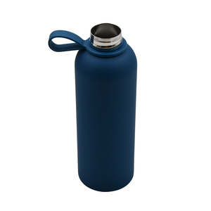 Bouteilles d'eau en acier inoxydable isolées de luxe sans BPA avec poignée colorée Surface de peinture en caoutchouc souple 350ml 500ml 750ml <span class=keywords><strong>1L</strong></span> - Product Image 2