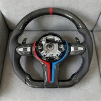 Volant en fibre de carbone personnalisé de haute qualité, adapté aux accessoires de voiture BMW F20-F91 E90 E70 X1-X5 Série M M-Sport