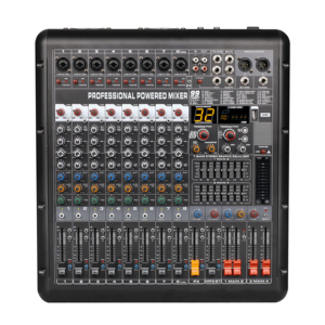 Console de mixage professionnelle AG-PX4 Series 8/12/16 canaux avec amplificateur de puissance intégré, égaliseur 4 bandes + 2AUX + 1FX + 99 effets DSP - Product Image 4