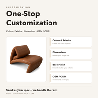 Fauteuil lounge en cuir cognac, capitonné, courbé, moderne, rembourré, pour hall d'hôtel, club, intérieur
