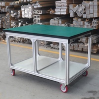 Table de travail pour réparation électronique, en aluminium, personnalisé, pour ligne d'assemblage d'usine