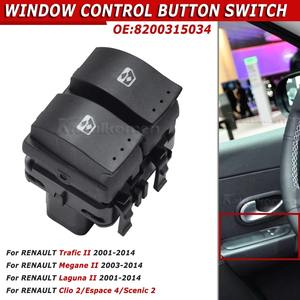 Nouveau commutateur de bouton de commande de fenêtre principale de haute qualité pour Renault Trafic II Espace 4 Megane II Opel Vivaro 2002-2014 8200315034 - Product Image 5