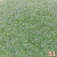 Perles de verre rondes colorées de 2mm sans trous pour les accessoires de fabrication de bijoux d'artisanat d'ongles