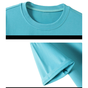 Vêtements pour femmes grande taille en gros de Chine, t-shirt court uni à manches courtes, <span class=keywords><strong>blanc</strong></span>, col rond, hauts pour femmes - Product Image 3