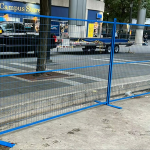 Canada et Australie Clôture temporaire pour chiens Base de chantier 8x10 Portes en treillis Panneaux galvanisés en béton Produit - Product Image 1