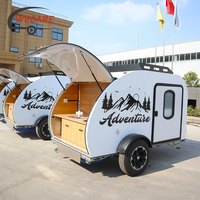 WECARE Caravane australienne économique, caravane teardrop, caravane tout-terrain, petite caravane pour voiture