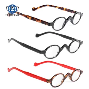 Teenyoun Vintage Small Round Frame Men Women Readers Reading Glasses Presbyopic Glasses