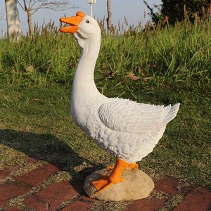 Customizable Joyful Porch Goose Statue Cygnus Big Resin <strong>Garden</strong> Lawn Yard DecorSculptureHigh Figurine <strong>Duck</strong> Indoor and Outdoor - Product Image 4