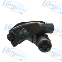 Adaptador de CC Longood CCS1 a CHAdeMO para Vehículos Eléctricos, 200A 200KW, Convertidor de Carga Rápida