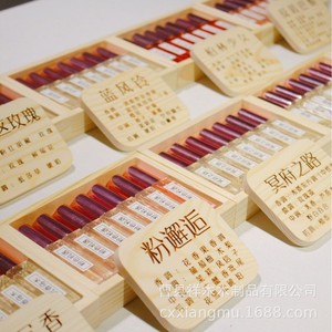 Wooden Packaging <b>Gift</b> <b>Boxes</b> Rectangle Pine 1cm Stackable For Perfume Display Storage Craft Use - Product Image 2
