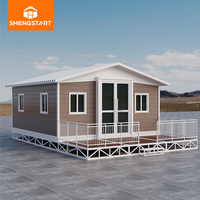 Villa Capsule Modulaire Préfabriquée Pliable Portable Étanche Résistante aux Tremblements de Terre, au Feu et aux Ouragans, 1 à 4 Chambres, pour Centre Commercial