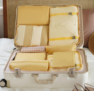 Custom <strong>Women</strong> Foldable Toiletry Packing Shoes Organizer <strong>Clothes</strong> Travel Storage <strong>Travelling</strong> Bag Set - Product Image 4
