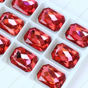 Pençe sekizgen kristaller ile Rhinestone k9 fantezi taş toptan gevşek kristal boncuklar takı kolye konfeksiyon diy aksesuarları için