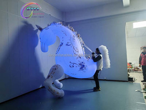 Costume de <span class=keywords><strong>cheval</strong></span> gonflable <span class=keywords><strong>Cheval</strong></span> gonflable coloré illuminé pour sauter l'équitation gonflable - Product Image 5